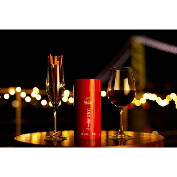 適合紅酒搭配的 Pocky Megami no Ruby 巧克力棒