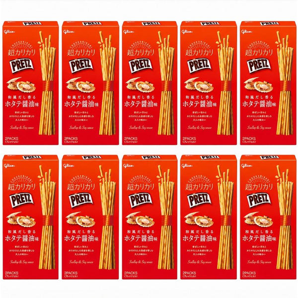 格力高百力滋餅乾棒扇貝醬油高湯口味 55g（10 包）