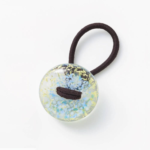 髮飾 手工玻璃珠髮帶 天藍色玻璃