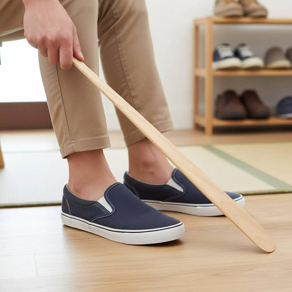 手工長柄檜木鞋拔 70 厘米