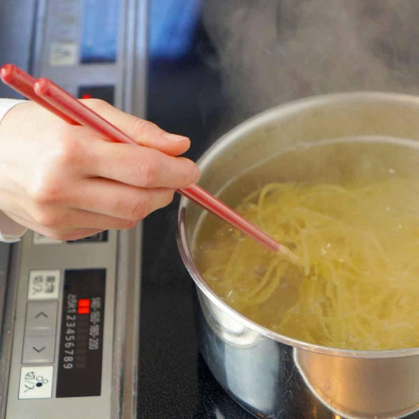 手工製作防滑長烹飪筷子可用洗碗機清洗粉紅色 27 厘米