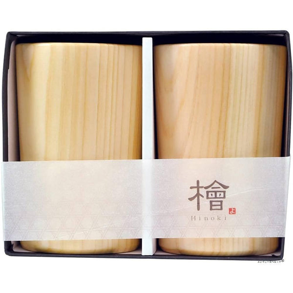 手工木製啤酒杯檜木啤酒杯160ml（2件組）