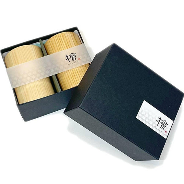手工木製啤酒杯檜木啤酒杯160ml（2件組）