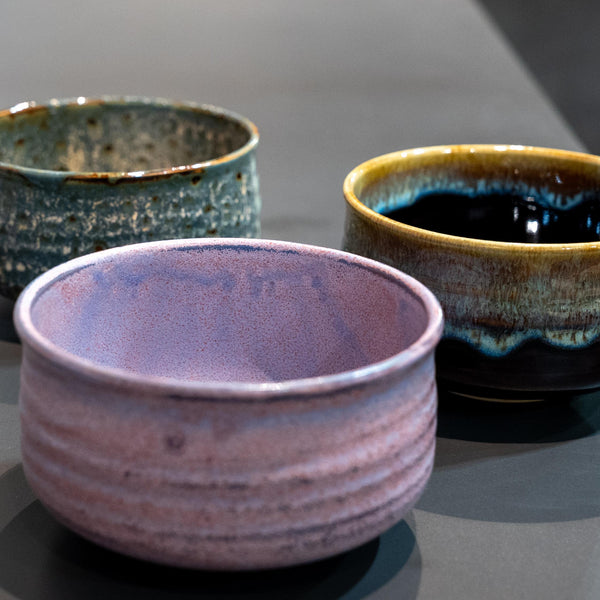 波佐見陶瓷抹茶碗粉紅抹茶茶碗附木盒