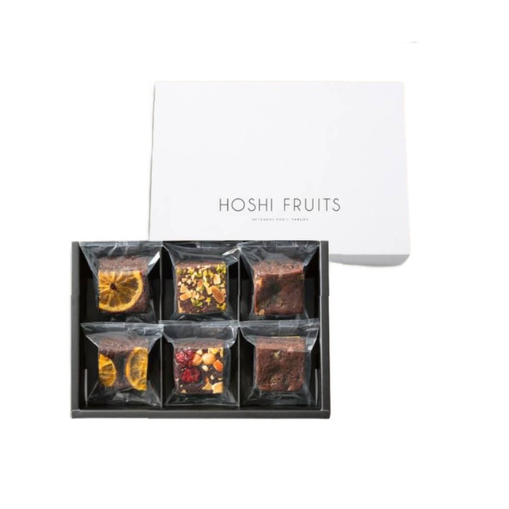 Hoshi Fruits 手工布朗尼堅果和乾果 6 片