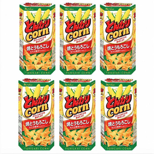 House Foods Tongari 玉米日式錐形洋芋片烤玉米風味（6 片裝）