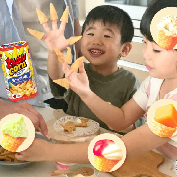 House Foods Tongari 玉米日本錐形洋芋片，微鹽（6 片裝）