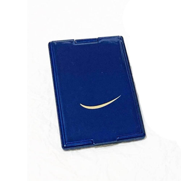 靛藍色漆立鏡新月圖案