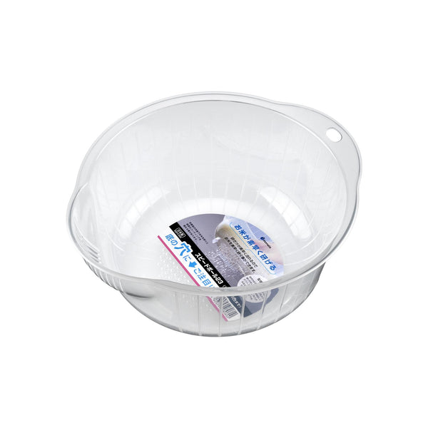 Inomata 日本洗米碗（側面和底部排水孔）23 厘米