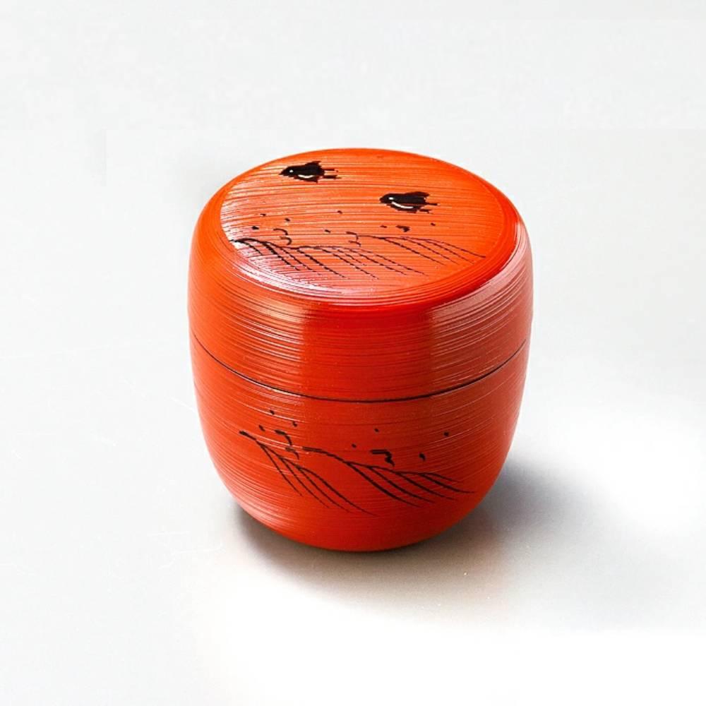 Isuke Natsume 漆器茶罐抹茶容器
