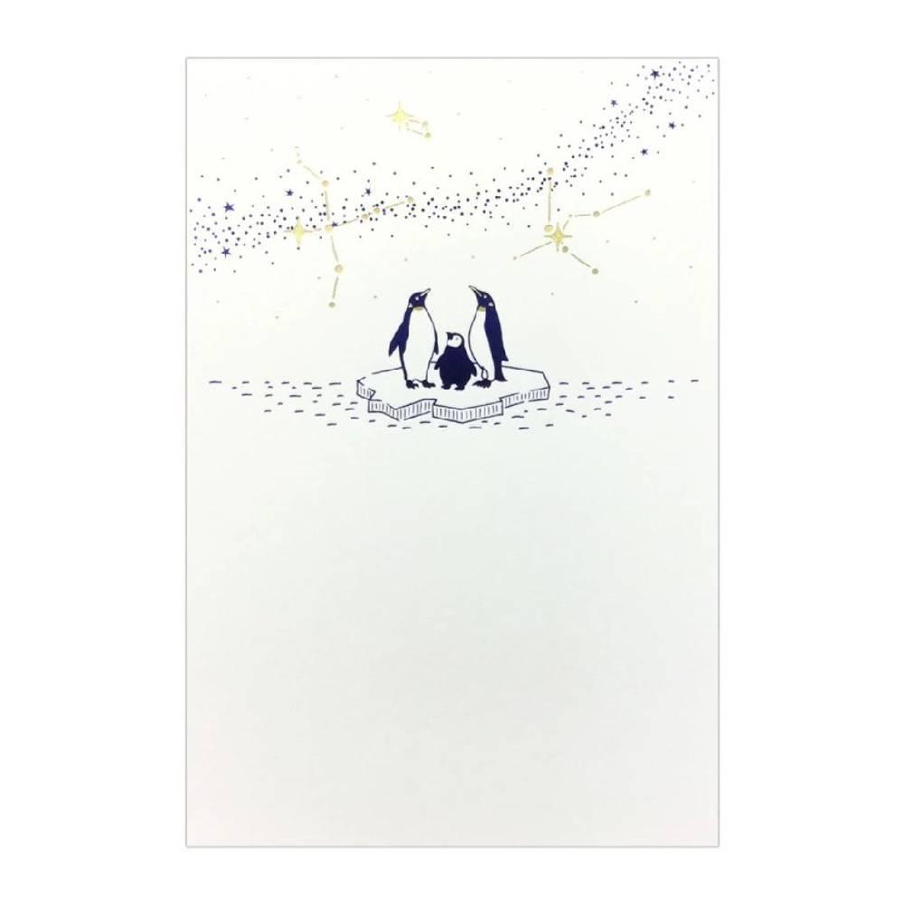 七月季節性鋁箔郵票明信片星夜設計