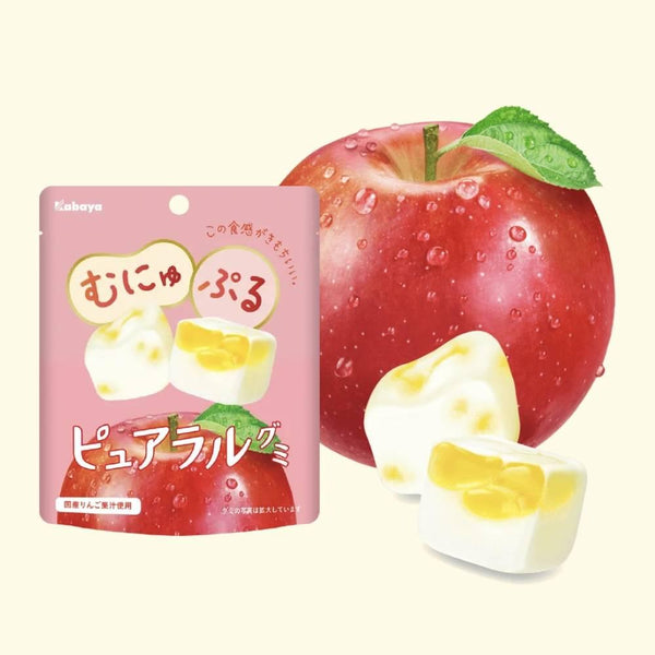 Kabaya Pureral 軟糖軟蘋果軟糖 58 克（3 包）