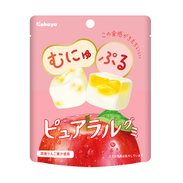 Kabaya Pureral 軟糖軟蘋果軟糖 58 克（3 包）