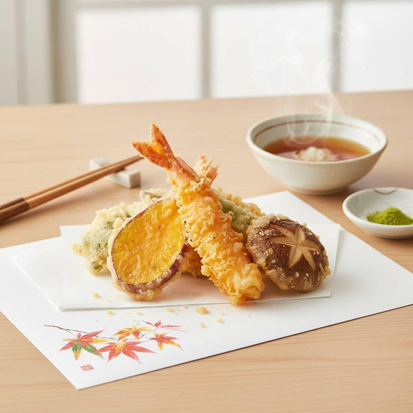 Kamiiso 秋葉天婦羅紙 日本防油紙 100 張