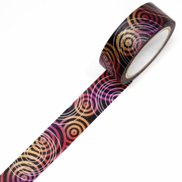 Kamiiso Kimono Washi Tape Zen 渦紋遮蔽膠帶