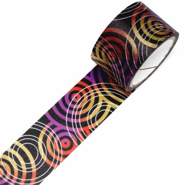 Kamiiso Kimono Washi Tape Zen 渦紋遮蔽膠帶