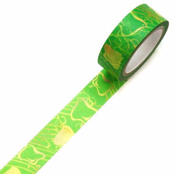 Kamiiso Kimono Washi Tape Zen Wave Chidori 圖案遮蔽膠帶