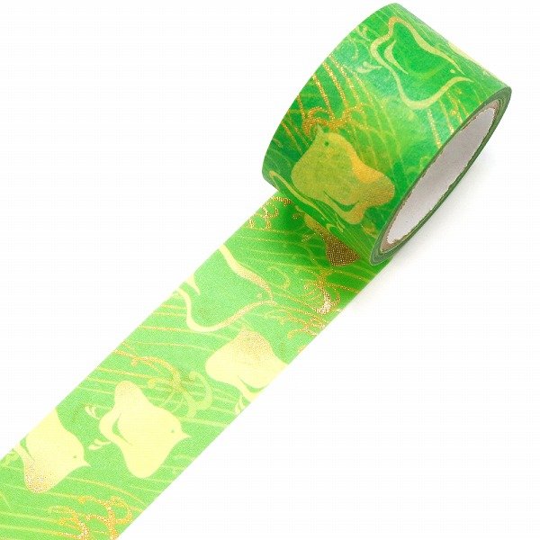 Kamiiso Kimono Washi Tape Zen Wave Chidori 圖案遮蔽膠帶
