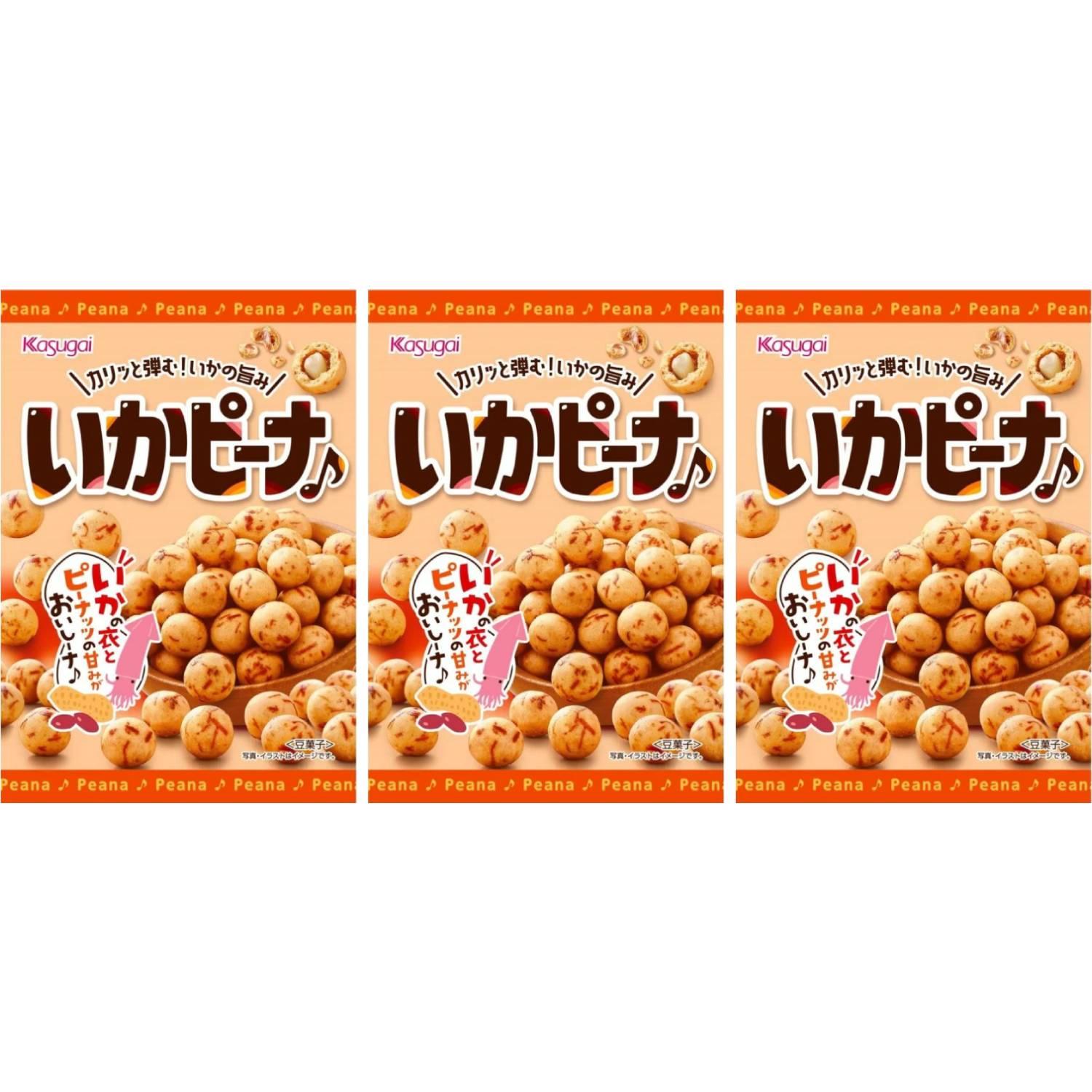 春日井花生魷魚口味日式花生（3袋裝）