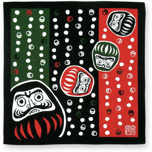 Kenema Furoshiki Nanakorobiyaoki 小號黑色棉質包裹布 50 厘米