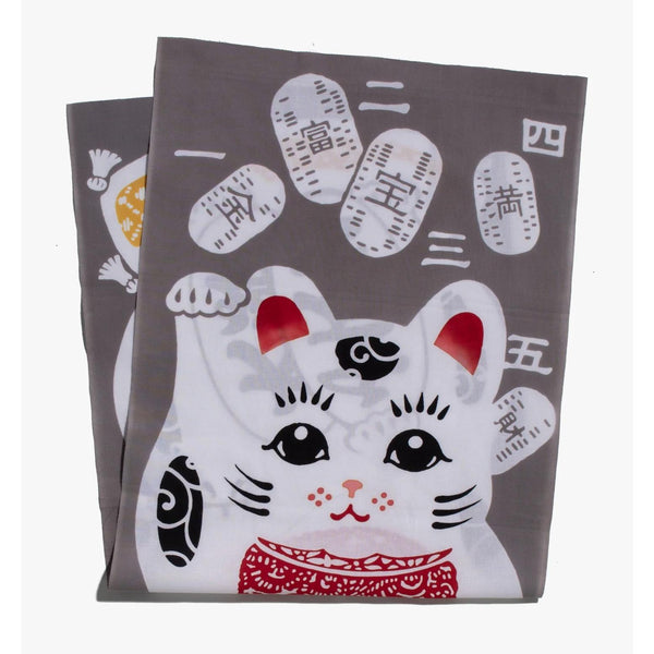 Kenema Tenugui Maneki Neko 招財貓傳統手工染色布