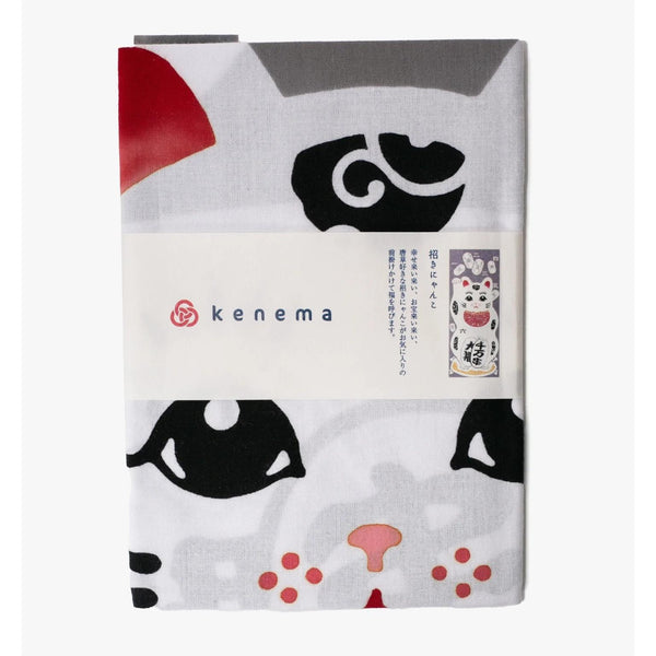 Kenema Tenugui Maneki Neko 招財貓傳統手工染色布