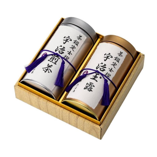 Kiyosen 高級煎茶和玉露散葉宇治綠茶禮品套裝