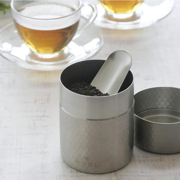 Kogu 茶沖泡套裝不鏽鋼茶壺和罐禮品套裝