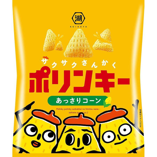 Koikeya Polinky 玉米湯片 日本玉米零食 55g (3 包)
