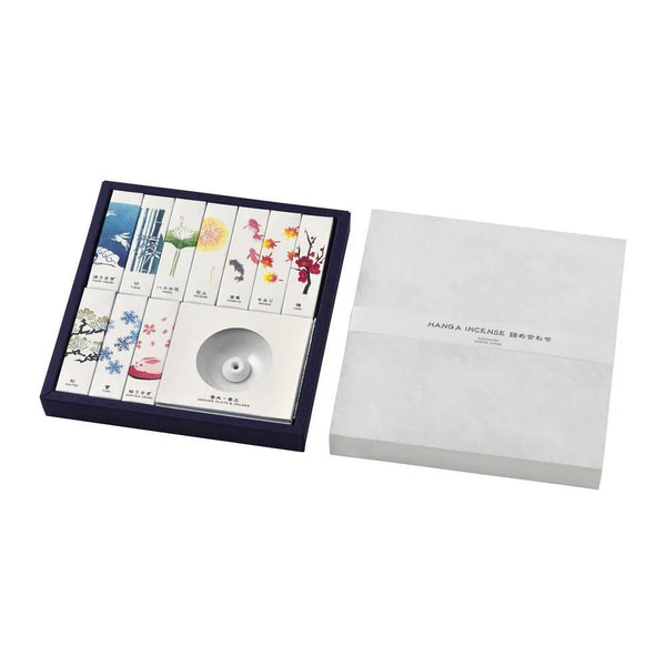 Kosaido Hanga 香套裝 10 種季節性香味 + 支架禮品套裝