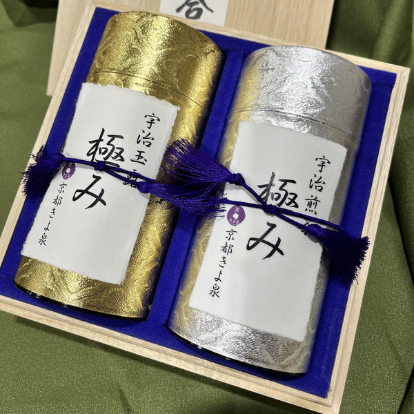 豪華競賽級宇治京都玉露和煎茶綠茶套裝盒