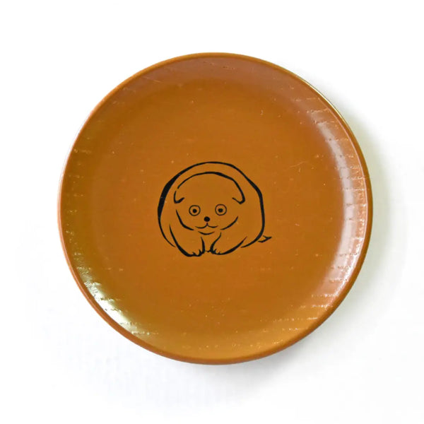 Mamezara 漆小盤 可愛動物設計