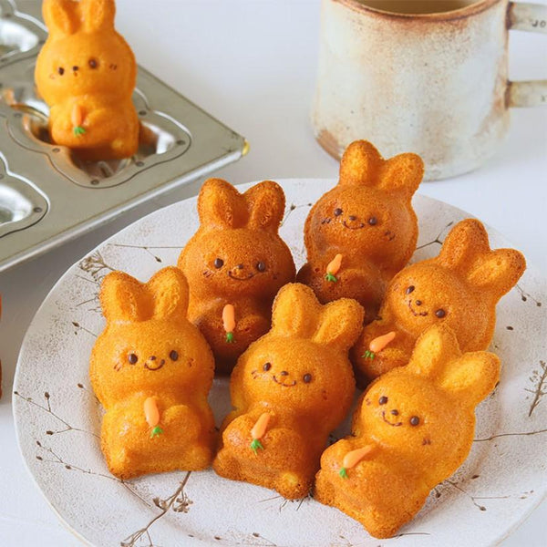 松永不沾烤盤兔形蛋糕模具 8 腔