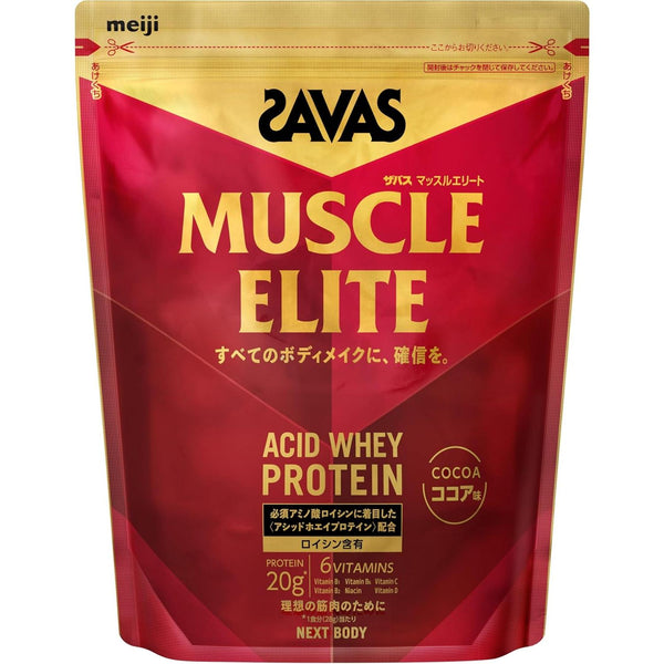 明治 Savas Muscle Elite 酸性乳清蛋白粉 可可口味 900g