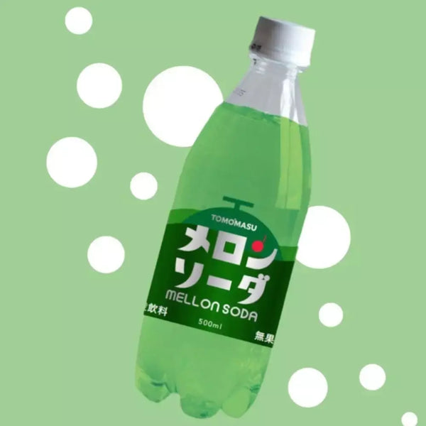 Melon Soda 碳酸青瓜汽水 日本軟性飲料 500ml