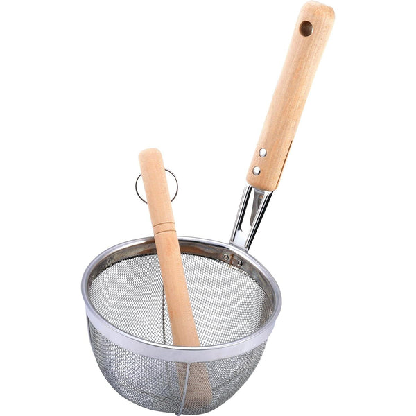 Minex Misokoshi 味噌湯過濾器和木製攪拌器套裝