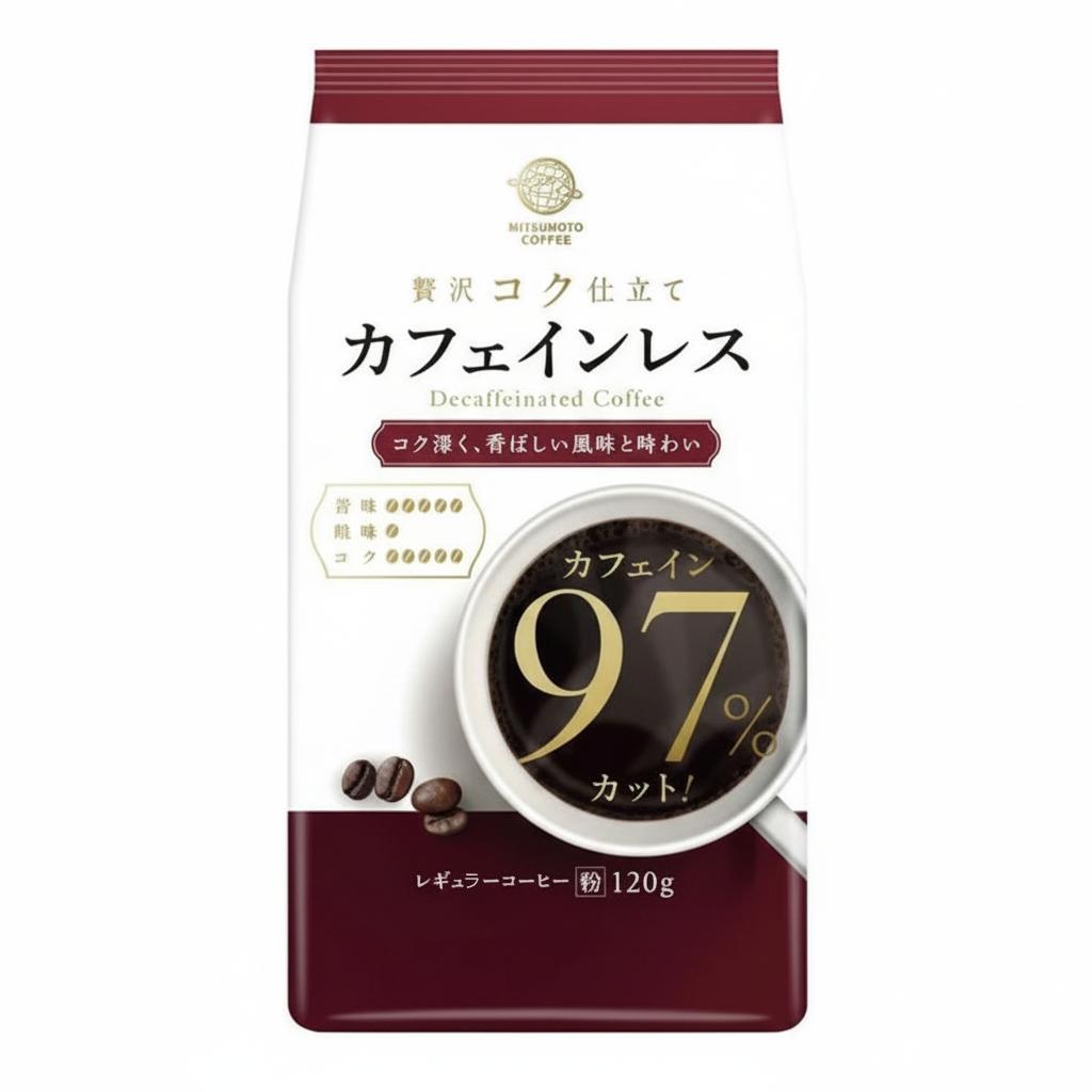 Mitsumoto Coffee 無咖啡因咖啡 深度烘焙 無咖啡因咖啡粉 120g