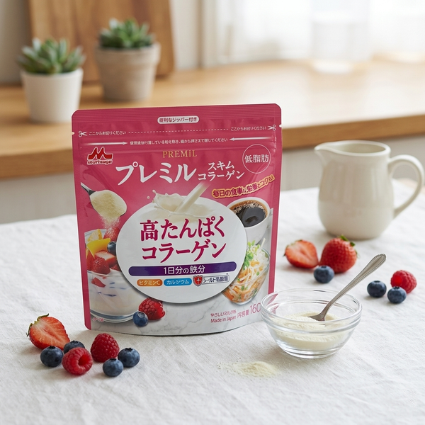 森永低脂高蛋白脫脂牛奶膠原蛋白粉混合物 160g