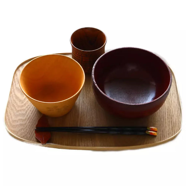 天然木托盤簡約橢圓形托盤 35 x 25 厘米