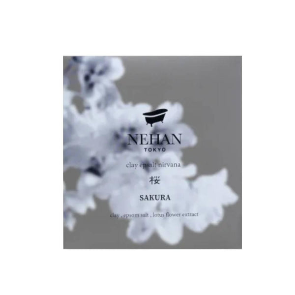 Nehan 東京陶土浴鹽和櫻花混合浴鹽 100 克