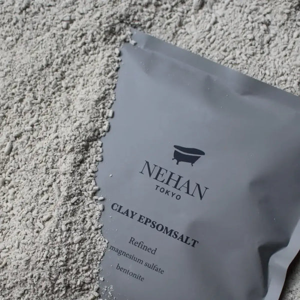 Nehan 東京陶土浴鹽和浴鹽荷荷巴油無香料 100 克