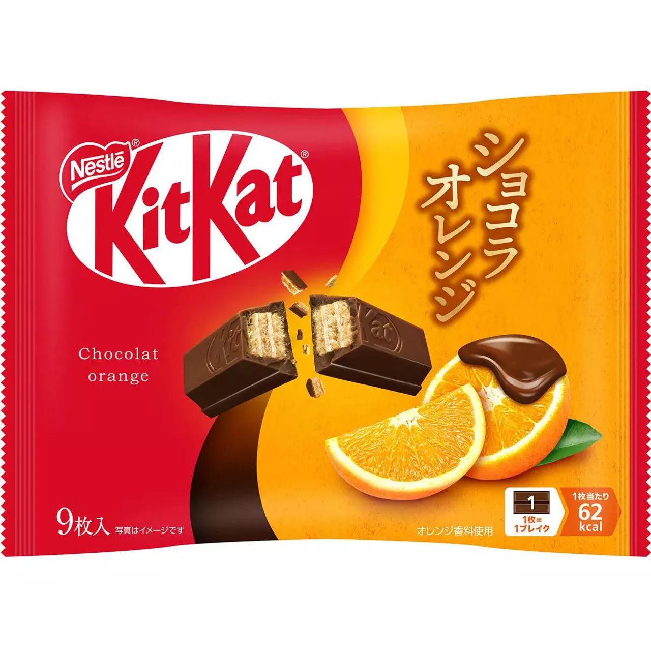 雀巢日本 Kit Kat 巧克力橙口味 9 條