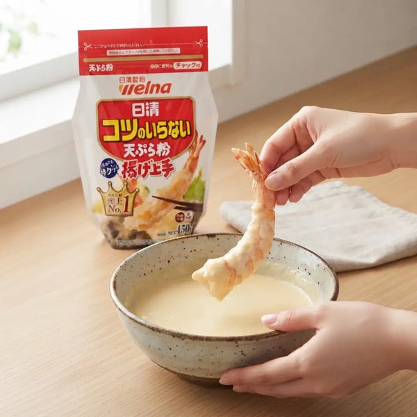 Nisshin 日本天婦羅麵粉混合輕脆麵糊 450g