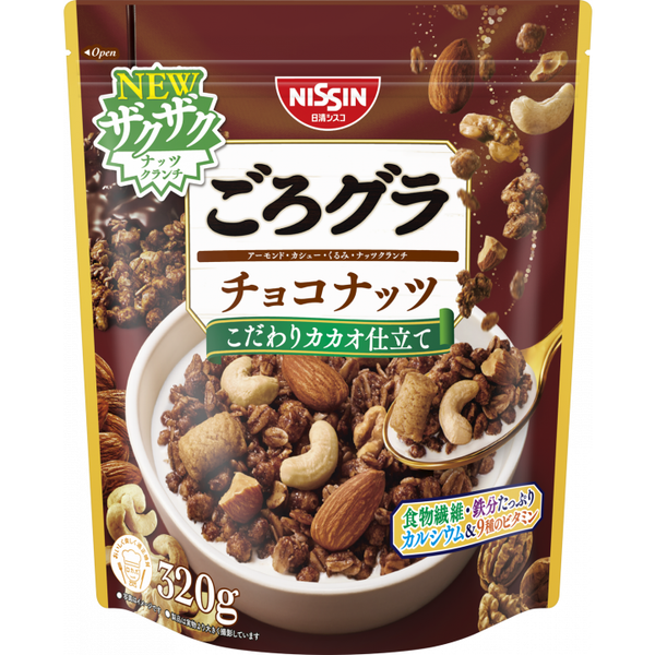 Nissin Gorogura 巧克力杏仁堅果格蘭諾拉麥片 320g