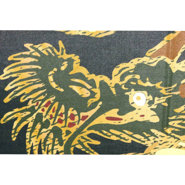 門簾金色編織門口窗簾日本飛龍設計 85x150 厘米