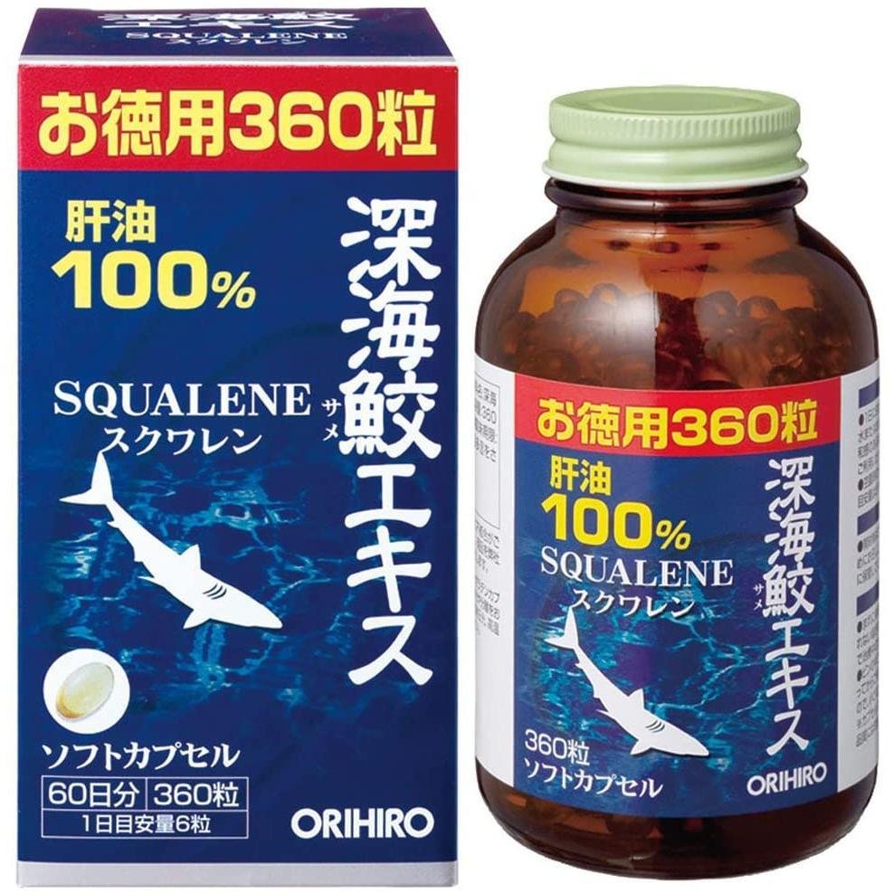 Orihiro 深海鯊魚萃取角鯊烯補充劑 360 粒膠囊