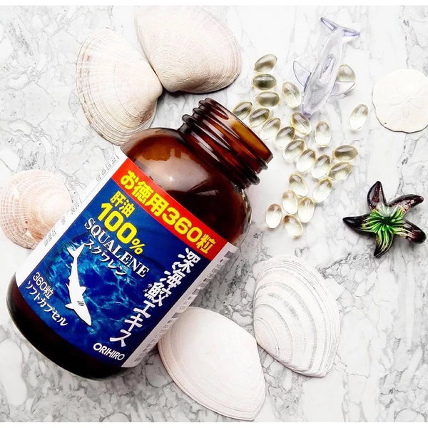 Orihiro 深海鯊魚萃取角鯊烯補充劑 360 粒膠囊