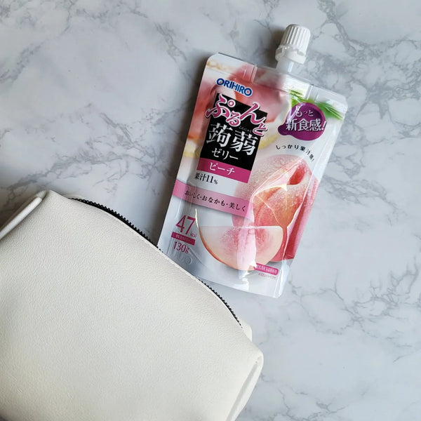 Orihiro 飲用蒟蒻果凍飲料 桃子口味 130g