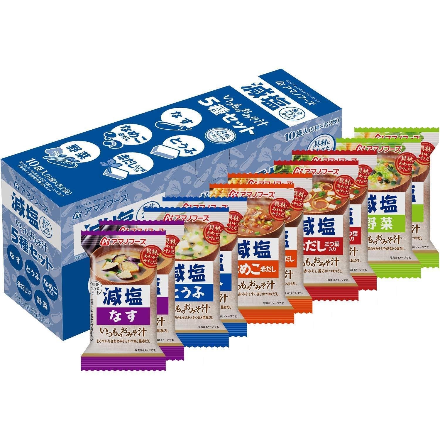 Amano Foods 冷凍乾燥日本味噌湯低鈉 10 份