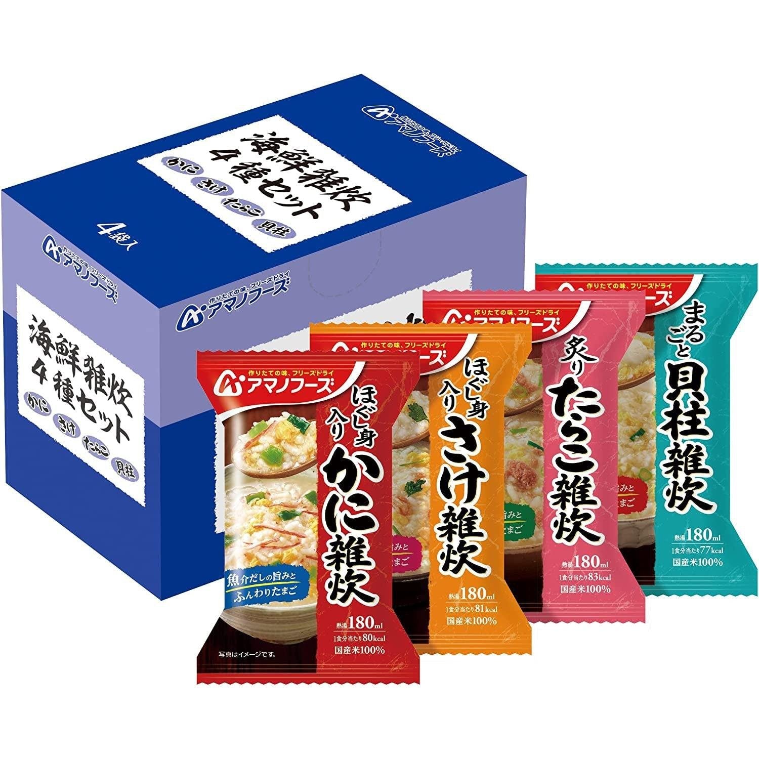 Amano Foods 海鮮燴飯凍乾食品 4 份